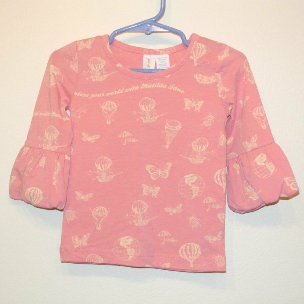 Matilda‎ Jane SKY VIEW PUFFER TEE Size 12 TOP Pink
